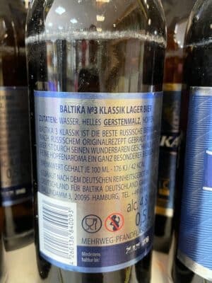 Bière Baltika 3 Classic Lager 4,8 % vol – Image 2