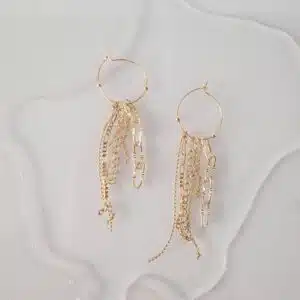 Boucles d’oreilles "Déferlantes"