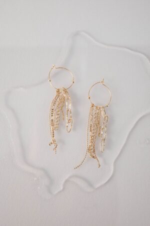 Boucles d’oreilles "Déferlantes"