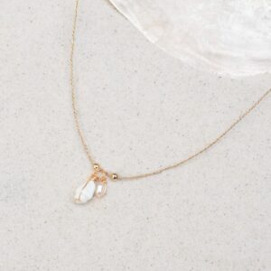 Collier "Baby white shell"