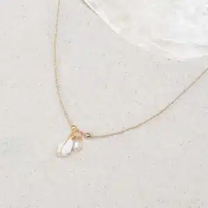 Collier "Baby white shell"