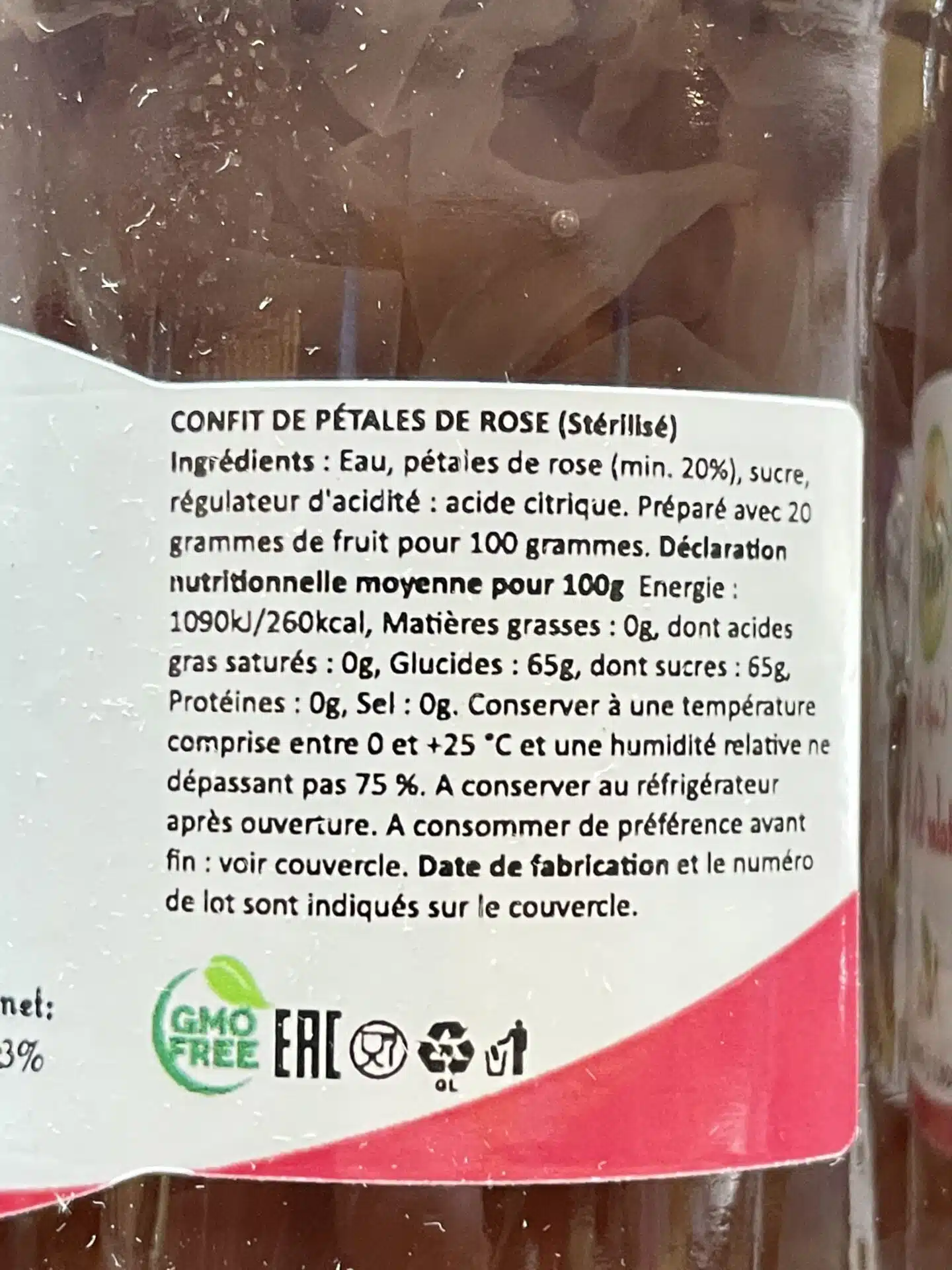 Confit de Pétales de Rose - 430g 2 Confit de Pétales de Rose - 430g – Image 2