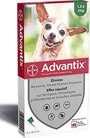 ADVANTIX CHIEN (1.5-4KG)*4