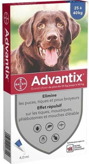 ADVANTIX CHIEN (25-40KG)*4