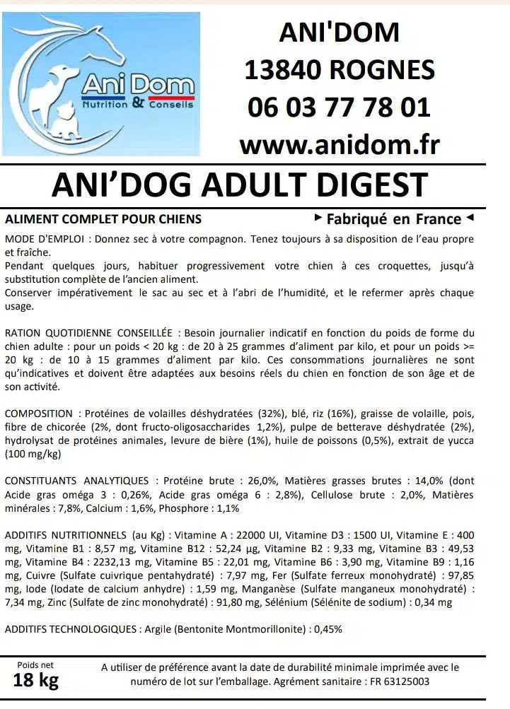 HDO PRO (ANIDOG) MED/MAXI ADULT DIGEST 18KG 2 HDO PRO (ANIDOG) MED/MAXI ADULT DIGEST 18KG – Image 2