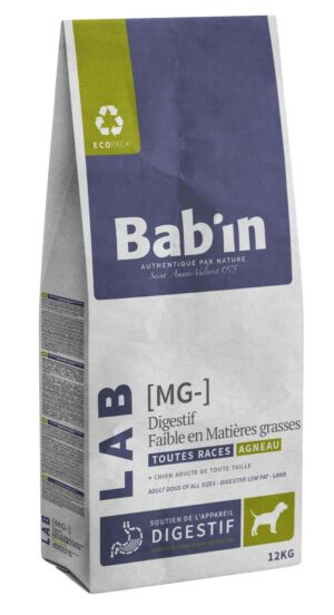 BAB'IN LAB ADULTE AGNEAU MG - (tte race) 12 KG