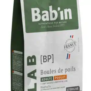 BAB'IN LAB CHAT ADULTE CONTRÔLE DES BOULES DE POIL 3KG