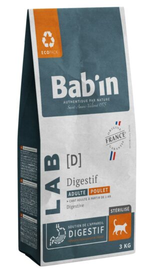 BAB'IN LAB CHAT ADULTE DIGESTION 3KG