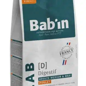 BAB'IN LAB MEDIUM & MAXI ADULTE DIGESTIF POULET 12 KG