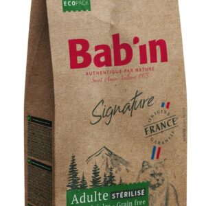 BAB'IN SIGNATURE CHAT ADULTE STERILISE SANS CEREALES POULET 3 KG