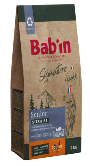 BAB'IN SIGNATURE CHAT SENIOR STERILISE 3KG
