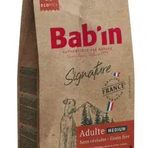 BAB'IN SIGNATURE SANS CEREALES MEDIUM ADULTE POULET 12KG
