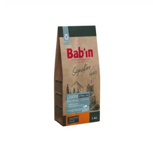 BABIN SIGNATURE CHATON SANS CEREALES 3KG 1 BABIN SIGNATURE CHATON SANS CEREALES 3KG