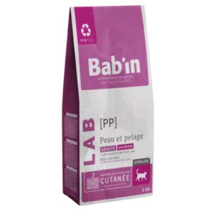 BAB'IN LAB CHAT ADULTE PEAU & PELAGE 3KG