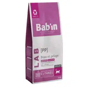 BAB'IN LAB CHAT ADULTE PEAU & PELAGE 3KG