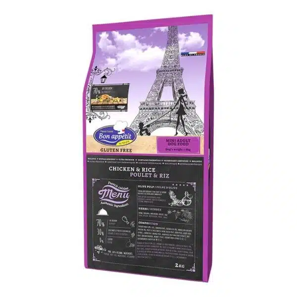 BON APPETIT Chien Adulte Mini Poulet & Riz 2KG 1 BON APPETIT Chien Adulte Mini Poulet & Riz 2KG