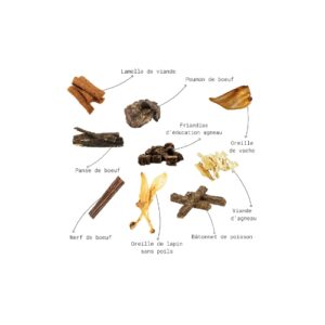 Box mix friandises séchées - Mastication découverte - Box mastication découverte ( 12 friandises individuelles à mâcher) – Image 2