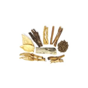 Box mix friandises séchées - Mastication découverte - Box mastication découverte ( 12 friandises individuelles à mâcher)