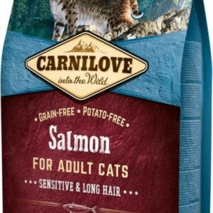 CARNILOVE Adult Cat au saumon Sensitive & Poil long 6kg