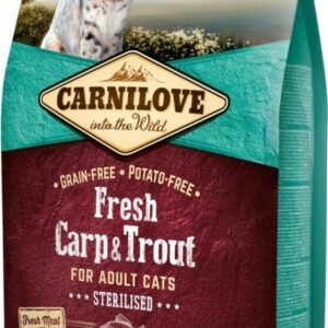 CARNILOVE FRESH Carpe et Truite pour chat adulte stérilisé 6KG