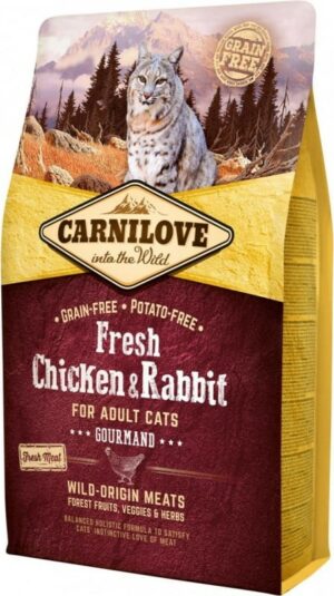 CARNILOVE FRESH Poulet et Lapin pour Chat Adulte 6kg