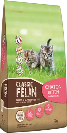 CLASSIC FELIN CHATON 3KG 1 CLASSIC FELIN CHATON 3KG