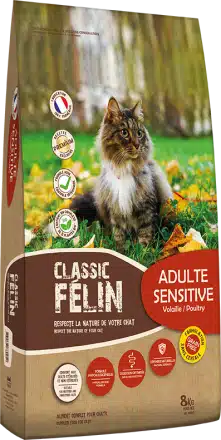 CLASSIC FELIN SENSITIVE 8KG 1 CLASSIC FELIN SENSITIVE 8KG