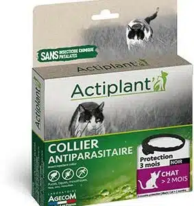 Collier antiparasitaire Noir pour Chat