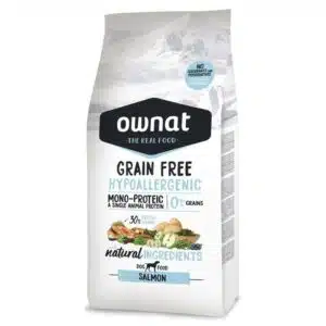 OWNAT HYPOALLERGENIQUE CHIEN GRAIN FREE SAUMON 12KG