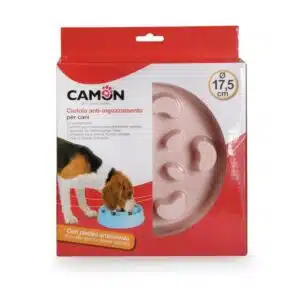 GAMELLE ANTI-GLOUTON ROSE 17.5CM MOTIF HARICOT