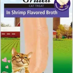 INABA Filet de Poulet grillé et bouillon crevette pour chat 25 g