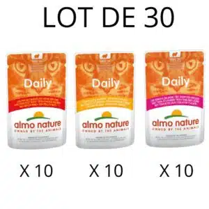 Pâtée Almo Nature Daily - Lot de 30 Pochons 70 g