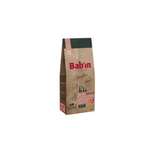 BAB'IN SIGNATURE SANS CEREALE JUNIOR POULET (tte race) 12KG 1 BAB'IN SIGNATURE SANS CEREALE JUNIOR POULET (tte race) 12KG