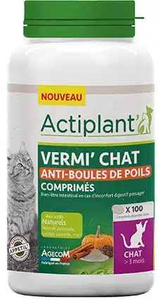 Vermi' chat anti-boules de poils comprimés*100 1 Vermi' chat anti-boules de poils comprimés*100
