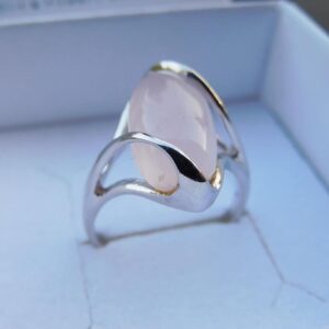 Bague Quartz Rose Mélèze - Amour