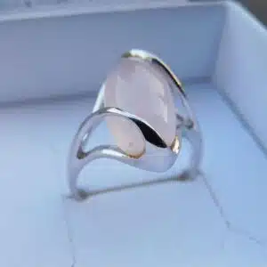 Bague Quartz Rose Mélèze - Amour