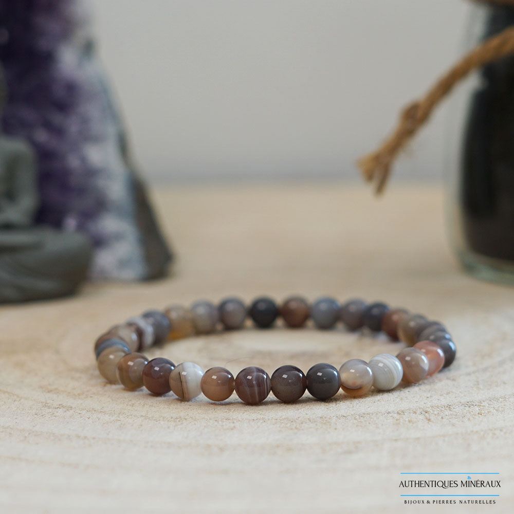 Bracelet Agate du Botswana – Harmonie et Apaisement 5 Bracelet Agate du Botswana – Harmonie et Apaisement – Image 5