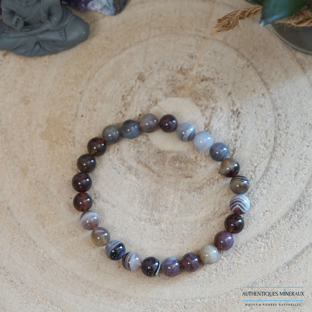 Bracelet Agate du Botswana – Harmonie et Apaisement 6 Bracelet Agate du Botswana – Harmonie et Apaisement – Image 6