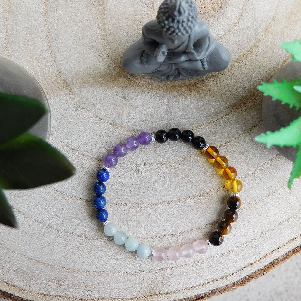 Bracelet 7 Chakras 6mm 2 Bracelet 7 Chakras 6mm – Image 2