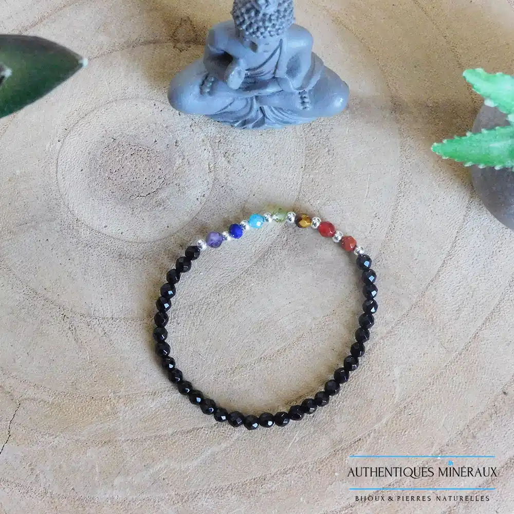 Bracelet 7 Chakras 4mm 2 Bracelet 7 Chakras 4mm – Image 2