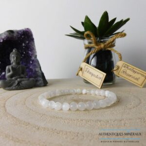 Bracelet Sélénite - sommeil réparateur