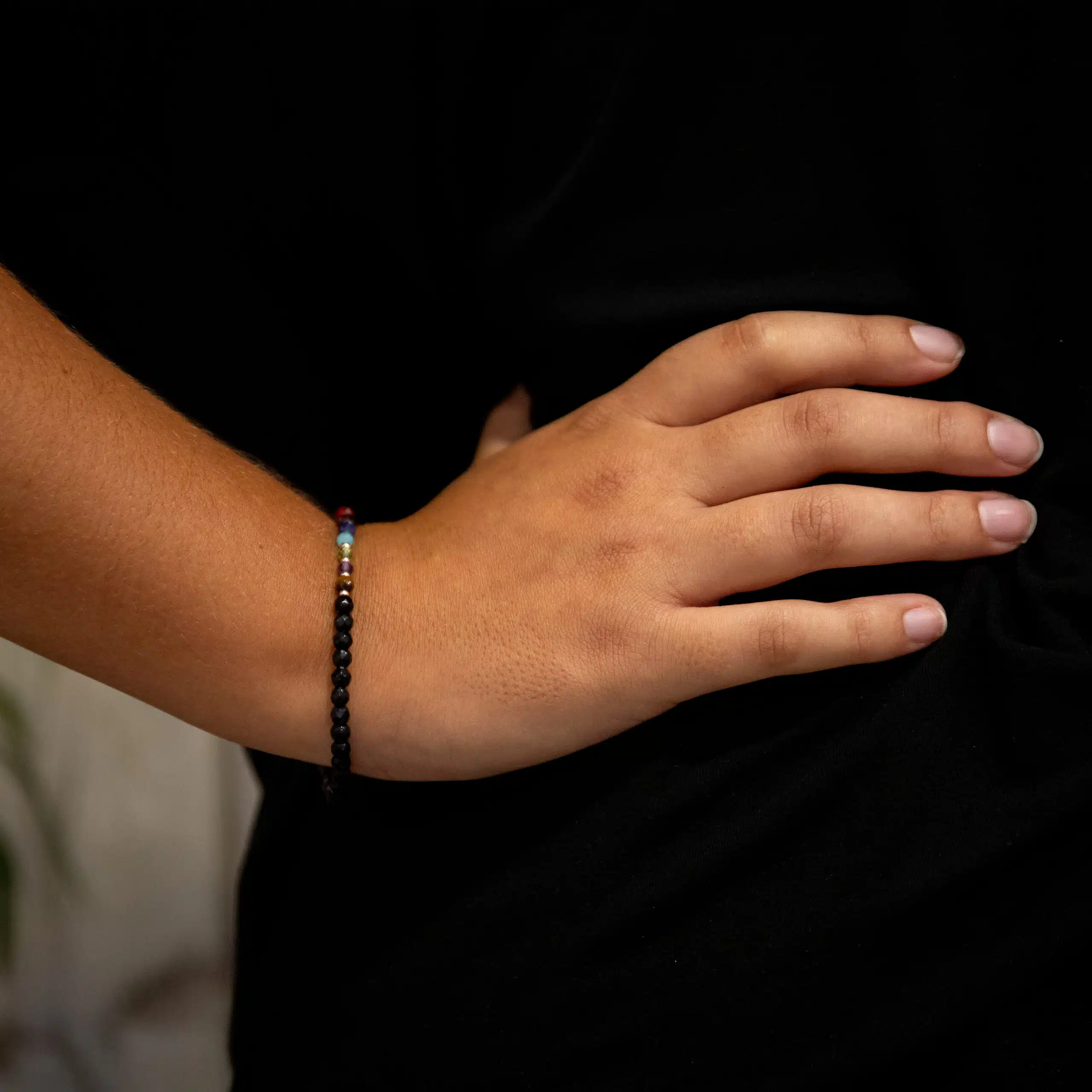 Bracelet 7 Chakras 4mm 4 Bracelet 7 Chakras 4mm – Image 4