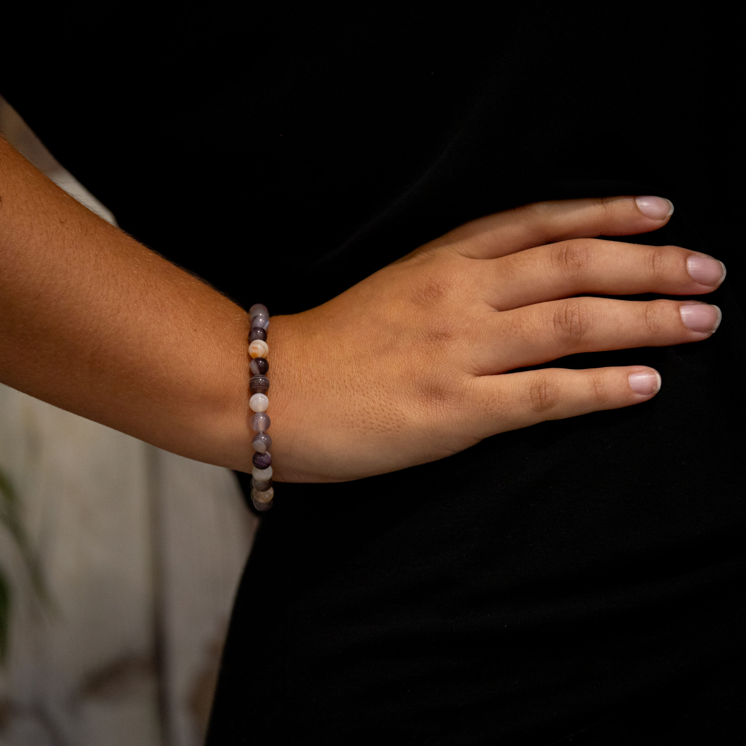 Bracelet Agate du Botswana – Harmonie et Apaisement 7 Bracelet Agate du Botswana – Harmonie et Apaisement – Image 7