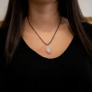 Pendentif Quartz Rose - Amour