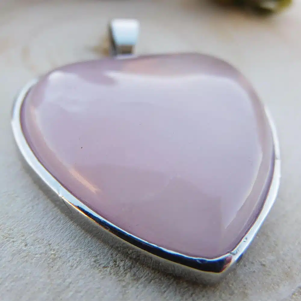 Pendentif Cœur Quartz Rose - Amour 3 Pendentif Cœur Quartz Rose - Amour – Image 3