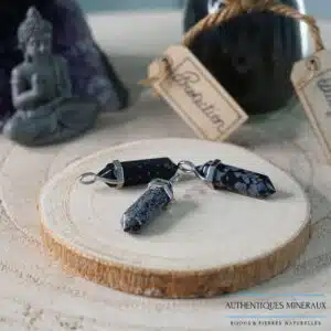 Pendentif Obsidienne mouchetée
