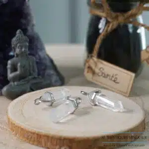 Pendentif pointe Cristal De Roche