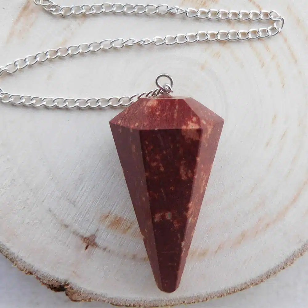 Pendule jaspe rouge 4 Pendule jaspe rouge – Image 4