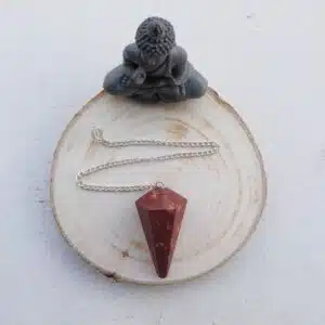 Pendule jaspe rouge