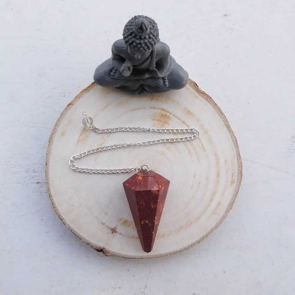 Pendule jaspe rouge 1 Pendule jaspe rouge